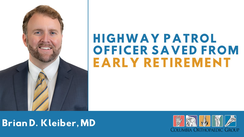 Dr. Kleiber Saves Highway Patrol Officer From Early Retirement