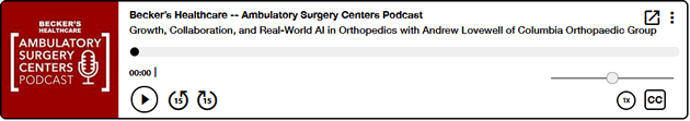 Growth, Collaboration, and Real-World AI in Orthopedics